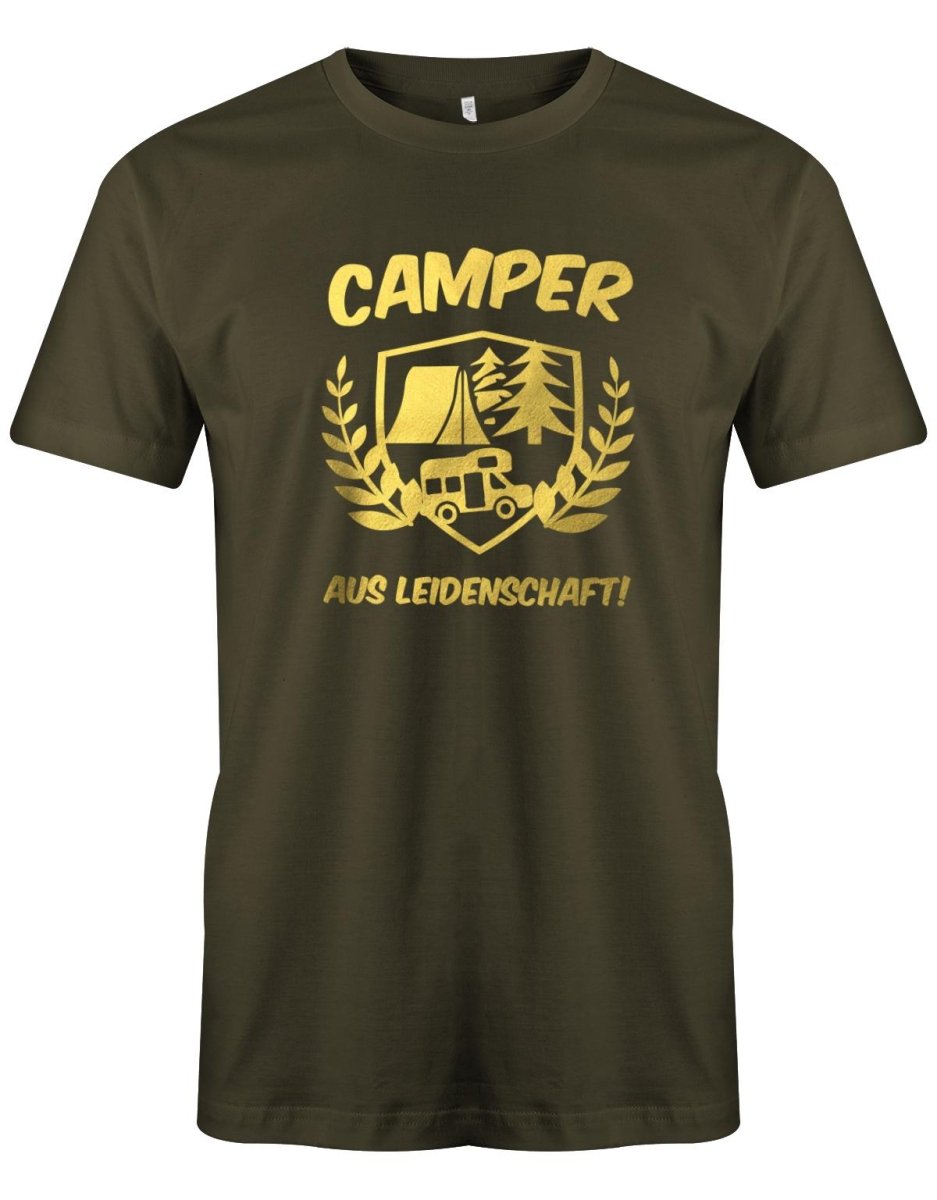 Camper aus Leidenschaft - Camping - Herren T-Shirt - T-Shirt bedrucken mit lustigen Sprüchen bei - myShirtStore