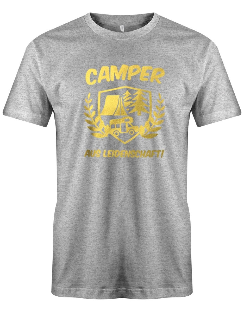 Camper aus Leidenschaft - Camping - Herren T-Shirt - T-Shirt bedrucken mit lustigen Sprüchen bei - myShirtStore