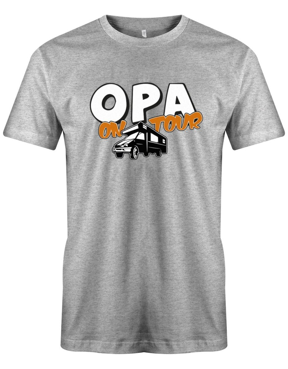 Camper Camping Shirt für den Opi - Opa on Tour - T-Shirt bedrucken mit lustigen Sprüchen bei - myShirtStore