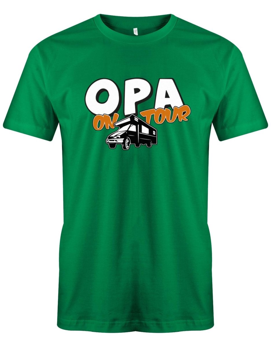 Camper Camping Shirt für den Opi - Opa on Tour - T-Shirt bedrucken mit lustigen Sprüchen bei - myShirtStore