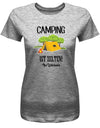 Camping ist Zelten Ihr Weicheier - Camper - Damen T-Shirt - T-Shirt bedrucken mit lustigen Sprüchen bei - myShirtStore