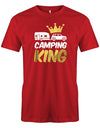 Camping King - Camping Shirt Herren - T-Shirt bedrucken mit lustigen Sprüchen bei - myShirtStore