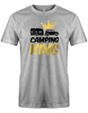 Camping King - Camping Shirt Herren - T-Shirt bedrucken mit lustigen Sprüchen bei - myShirtStore