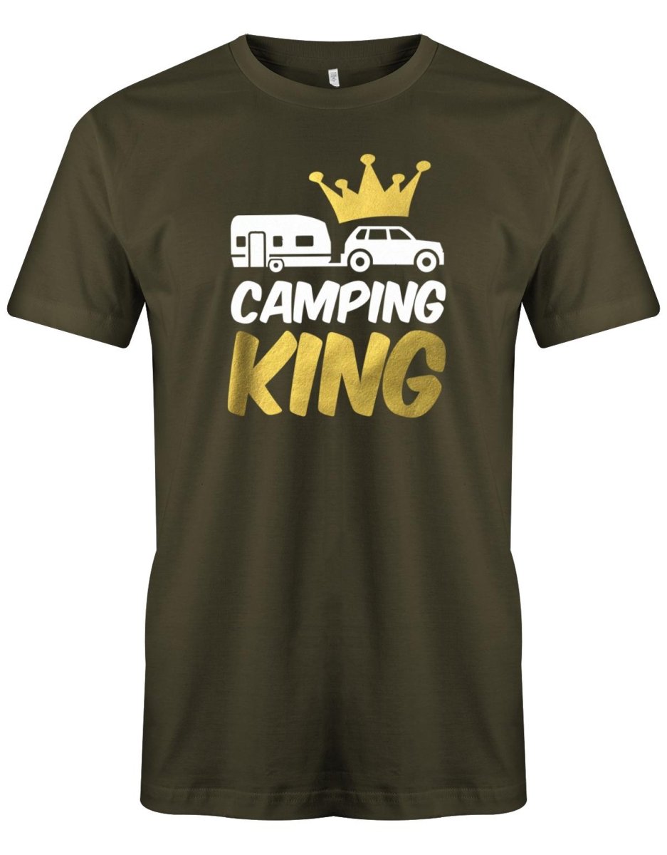 Camping King - Camping Shirt Herren - T-Shirt bedrucken mit lustigen Sprüchen bei - myShirtStore