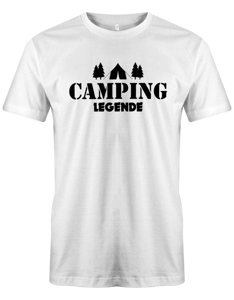 Camping Legende - Camper - Herren T-Shirt - T-Shirt bedrucken mit lustigen Sprüchen bei - myShirtStore