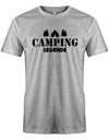 Camping Legende - Camper - Herren T-Shirt - T-Shirt bedrucken mit lustigen Sprüchen bei - myShirtStore