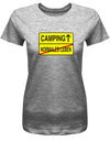 Camping - Normales Leben - Ortsschild - Damen T-Shirt - T-Shirt bedrucken mit lustigen Sprüchen bei - myShirtStore