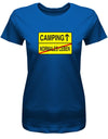 Camping - Normales Leben - Ortsschild - Damen T-Shirt - T-Shirt bedrucken mit lustigen Sprüchen bei - myShirtStore