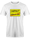 Camping - Normales Leben - Ortsschild - Herren T-Shirt - T-Shirt bedrucken mit lustigen Sprüchen bei - myShirtStore