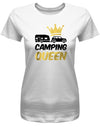 Camping Queen - Damen T-Shirt - T-Shirt bedrucken mit lustigen Sprüchen bei - myShirtStore