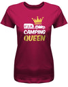 Camping Queen - Damen T-Shirt - T-Shirt bedrucken mit lustigen Sprüchen bei - myShirtStore