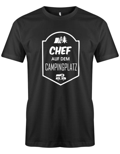 Chef auf dem Campingplatz - Herren T-Shirt - T-Shirt bedrucken mit lustigen Sprüchen bei - myShirtStore