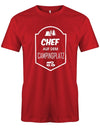 Chef auf dem Campingplatz - Herren T-Shirt - T-Shirt bedrucken mit lustigen Sprüchen bei - myShirtStore