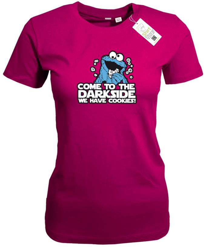 Come to the Darkside we have cookies - Fun - Damen T-Shirts - T-Shirt bedrucken mit lustigen Sprüchen bei - myShirtStore