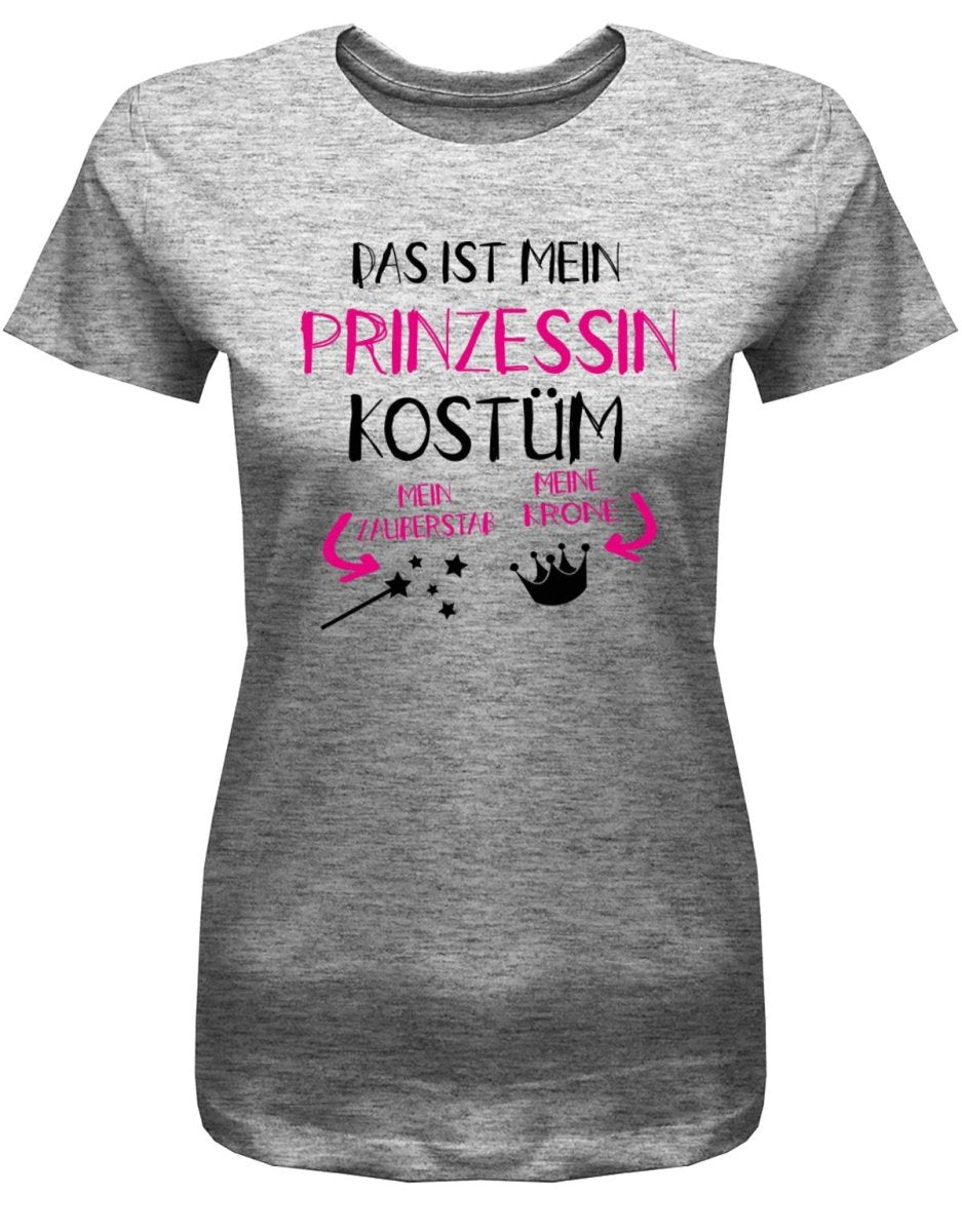 Das ist mein Prinzessin Kostüm - Fasching - Damen T-Shirt - T-Shirt bedrucken mit lustigen Sprüchen bei - myShirtStore