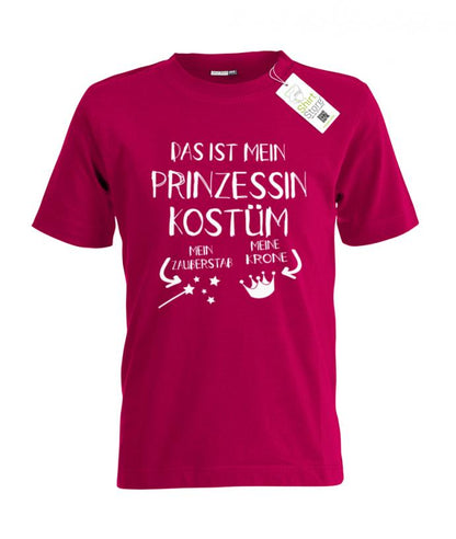 Das ist mein Prinzessin Kostüm - Fasching - Karneval - Kinder T-Shirt - T-Shirt bedrucken mit lustigen Sprüchen bei - myShirtStore