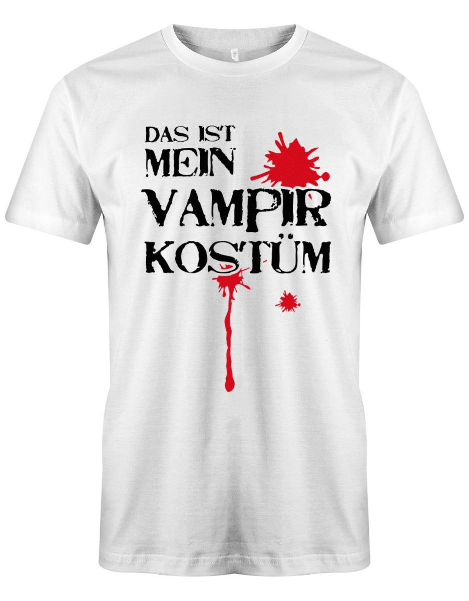 Das ist mein Vampir Kostüm - Halloween - Herren T-Shirt - T-Shirt bedrucken mit lustigen Sprüchen bei - myShirtStore