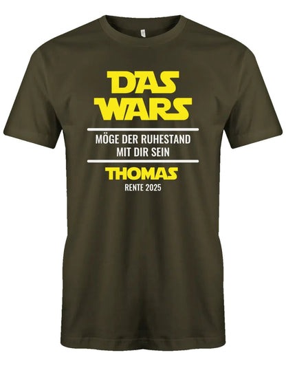 Das Wars Möge der Ruhestand mit dir sein - T-Shirt in Army