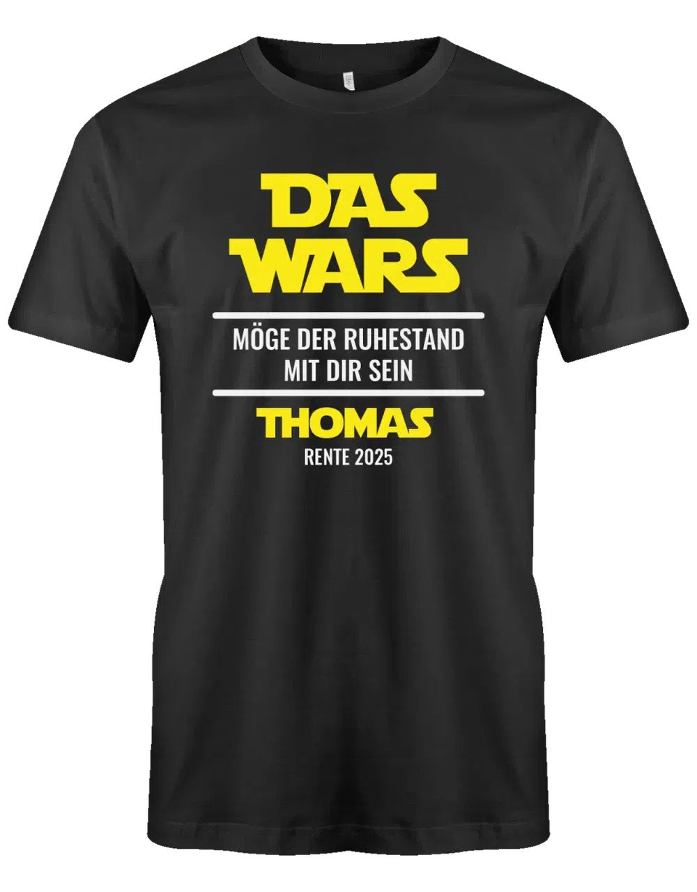 Das Wars Möge der Ruhestand mit dir sein - T-Shirt in Schwarz
