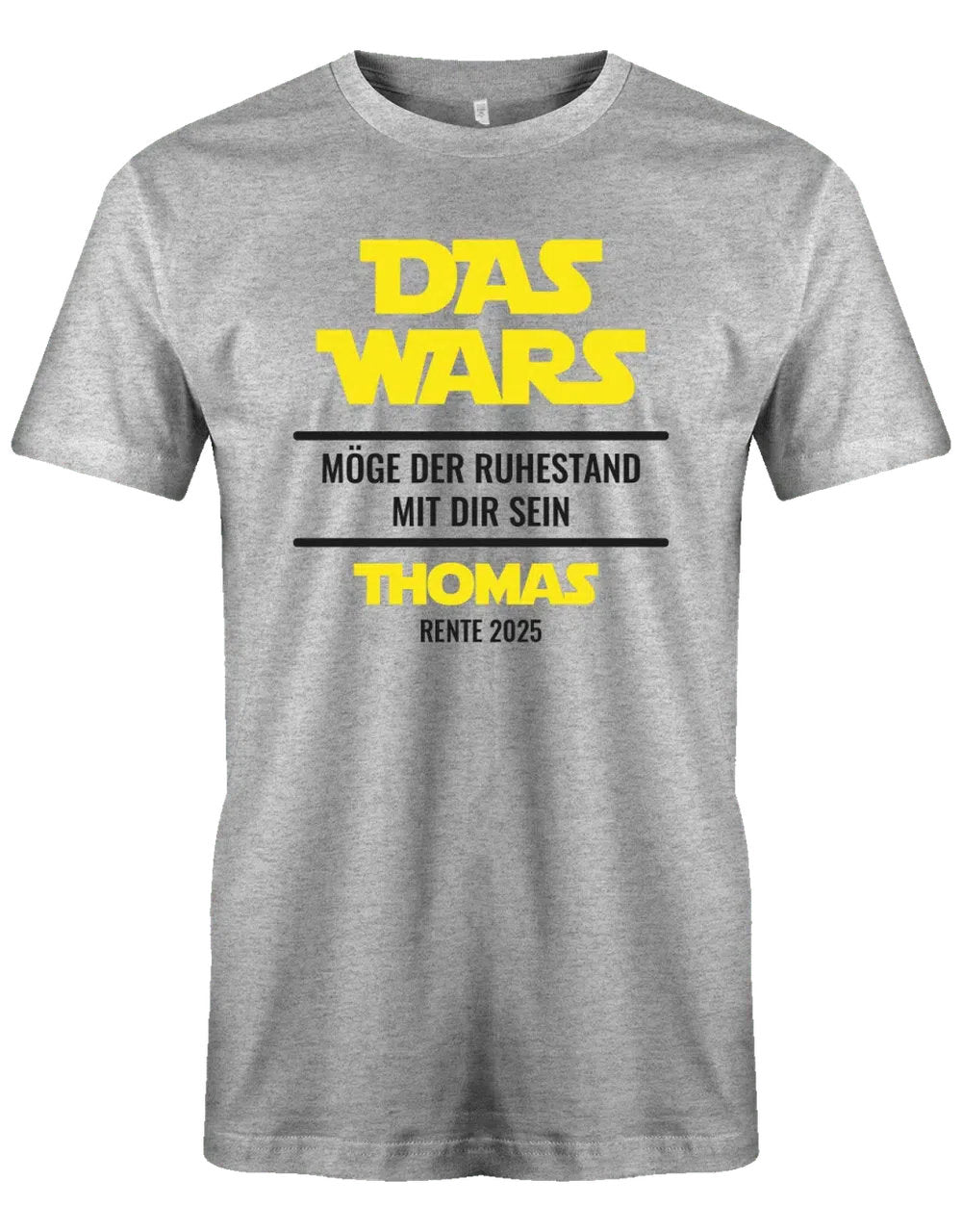 Das Wars Möge der Ruhestand mit dir sein - T-Shirt in Grau