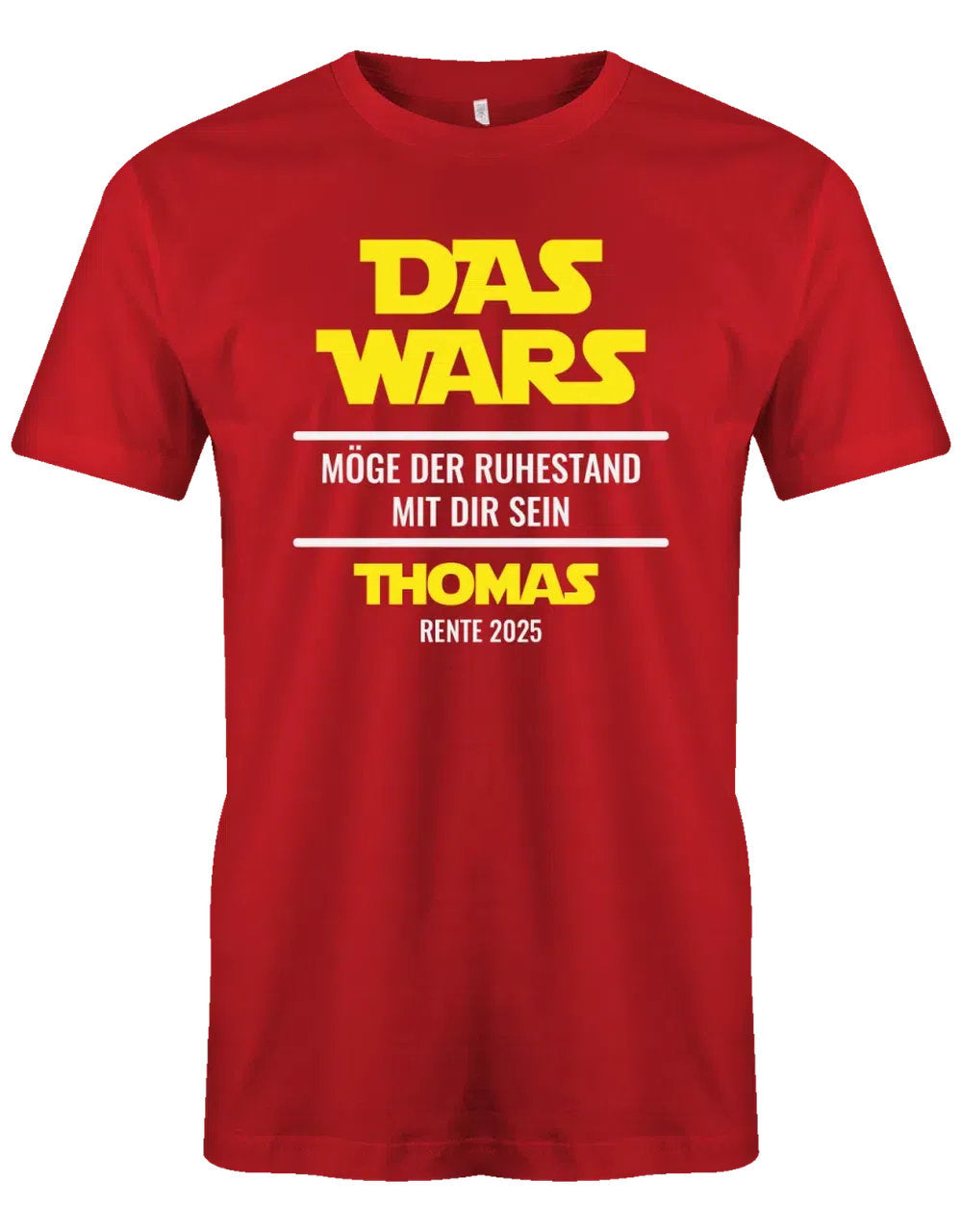 Das Wars Möge der Ruhestand mit dir sein - T-Shirt in Rot
