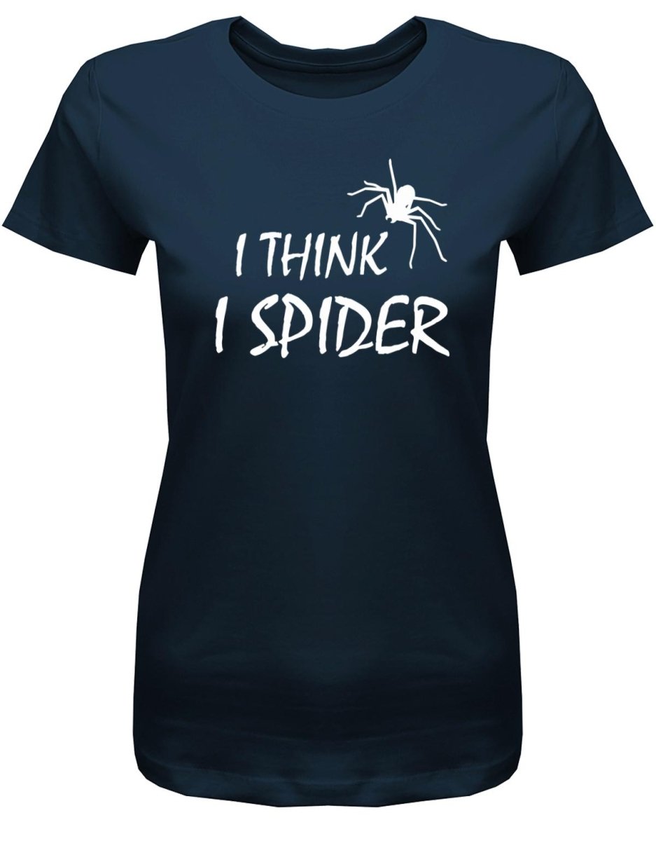 Denglisch I think I spider - Damen T-Shirt - T-Shirt bedrucken mit lustigen Sprüchen bei - myShirtStore