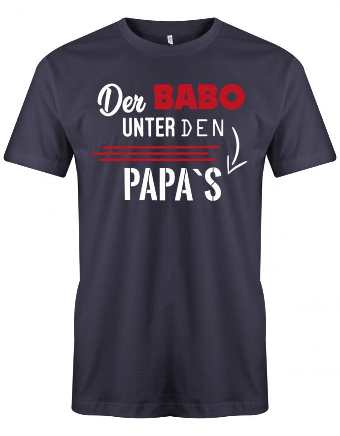 Der Babo unter den Papas - Papa Shirt Herren - T-Shirt bedrucken mit lustigen Sprüchen bei - myShirtStore