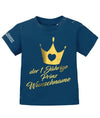 Der einjährige Prinz - 1 - personalisiert mit Name - Jungen - Baby Shirt - T-Shirt bedrucken mit lustigen Sprüchen bei - myShirtStore