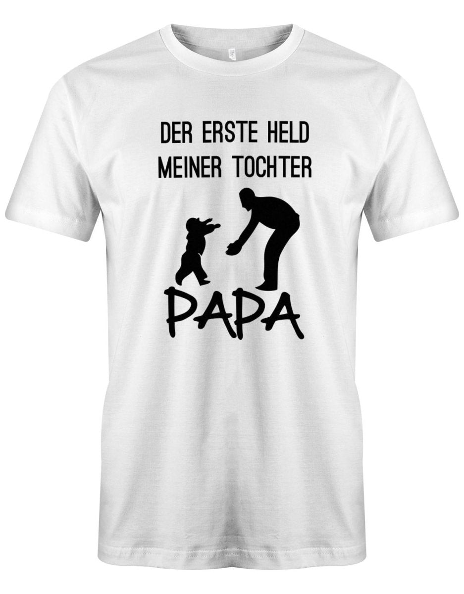 Der erste Held meiner Tochter - Papa Tochter Shirt Herren - T-Shirt bedrucken mit lustigen Sprüchen bei - myShirtStore