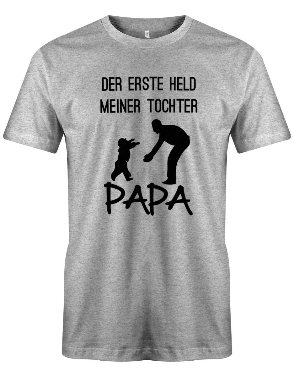 Der erste Held meiner Tochter - Papa Tochter Shirt Herren - T-Shirt bedrucken mit lustigen Sprüchen bei - myShirtStore