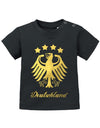 Deutschland Adler 4 Sterne WM - Gold - Fan - Baby T-Shirt - T-Shirt bedrucken mit lustigen Sprüchen bei - myShirtStore