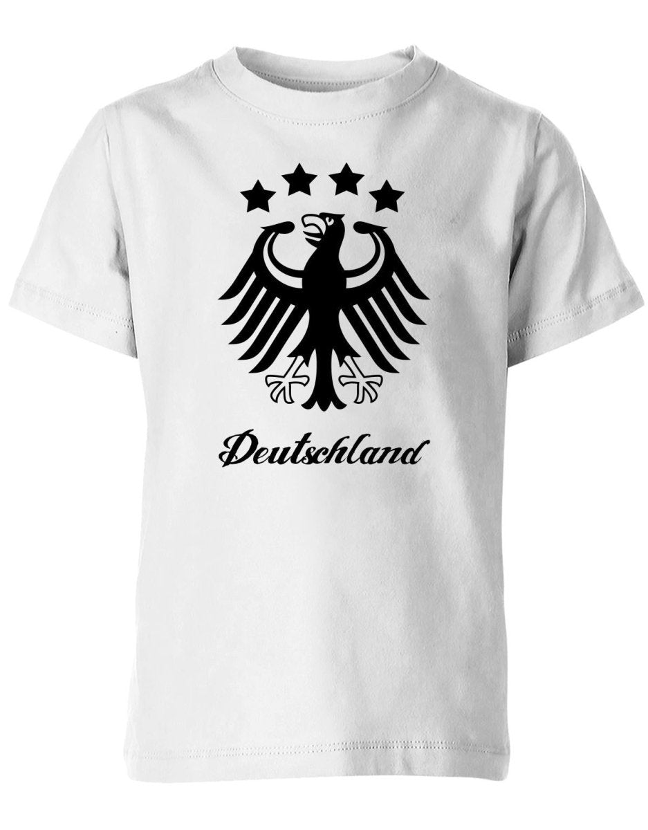 Deutschland Adler 4 Sterne - WM - Gold - Fan - Kinder T-Shirt - T-Shirt bedrucken mit lustigen Sprüchen bei - myShirtStore