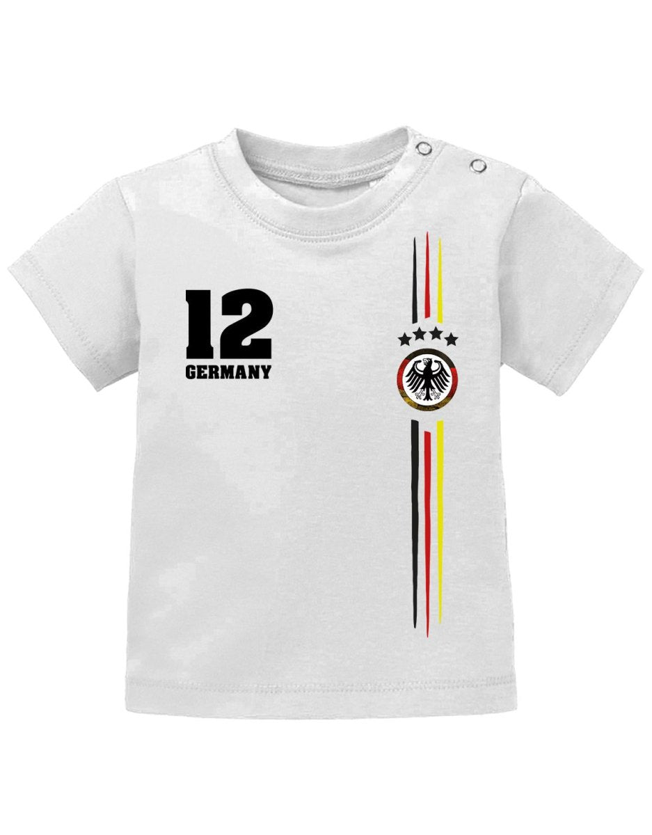 Deutschland EM WM T-Shirt Logo Rund - Baby T-Shirt - T-Shirt bedrucken mit lustigen Sprüchen bei - myShirtStore