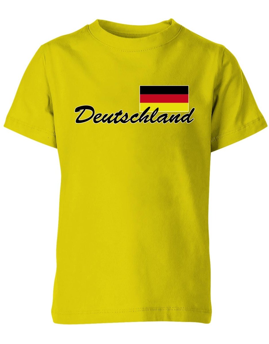 Deutschland Fahne - EM WM - Fan - Kinder T-Shirt - T-Shirt bedrucken mit lustigen Sprüchen bei - myShirtStore