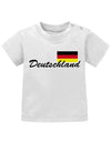 Deutschland Fahne - WM EM - Fan - Baby T-Shirt - T-Shirt bedrucken mit lustigen Sprüchen bei - myShirtStore