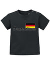 Deutschland Fahne - WM EM - Fan - Baby T-Shirt - T-Shirt bedrucken mit lustigen Sprüchen bei - myShirtStore