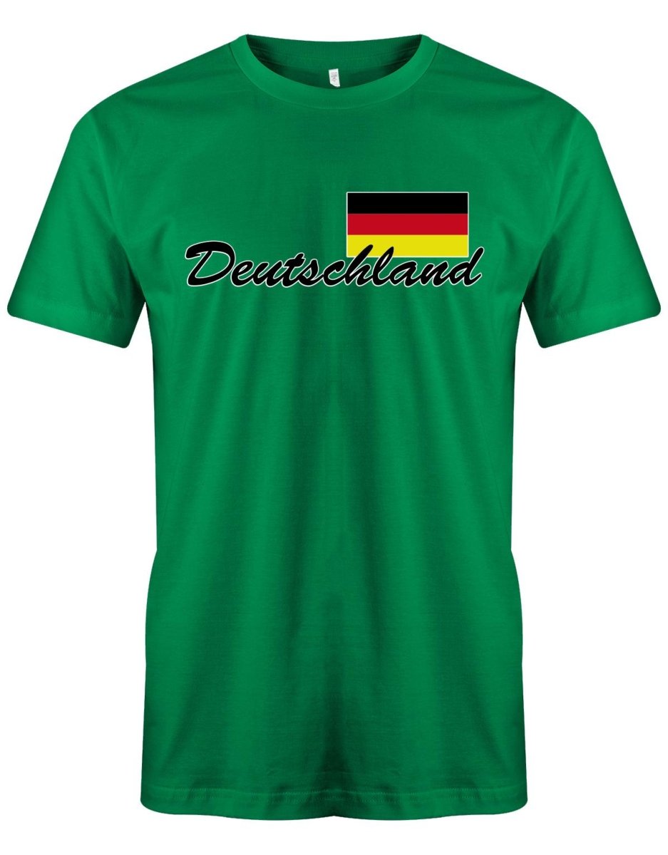 Deutschland Fahne - WM EM - Herren T-Shirt - T-Shirt bedrucken mit lustigen Sprüchen bei - myShirtStore