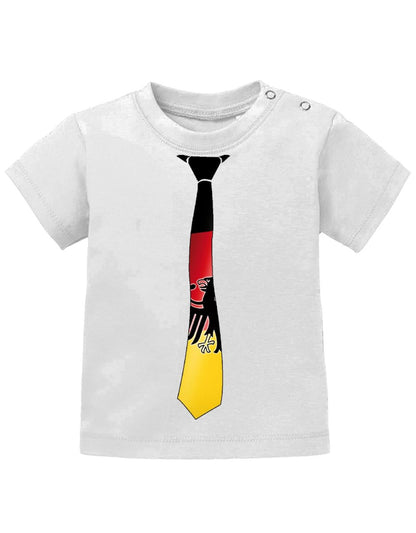 Deutschland Krawatte - EM WM - Fan - Baby T-Shirt - T-Shirt bedrucken mit lustigen Sprüchen bei - myShirtStore