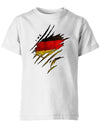 Deutschland Shirt aufgerissen - WM EM - Fan - Kinder T-Shirt - T-Shirt bedrucken mit lustigen Sprüchen bei - myShirtStore