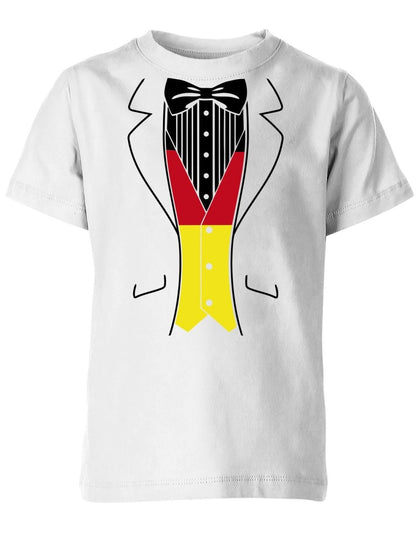 Deutschland Smoking - EM WM - Fan - Kinder T-Shirt - T-Shirt bedrucken mit lustigen Sprüchen bei - myShirtStore