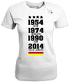 Deutschland WM Siege - 54 74 90 2014 - Damen T-Shirt - T-Shirt bedrucken mit lustigen Sprüchen bei - myShirtStore