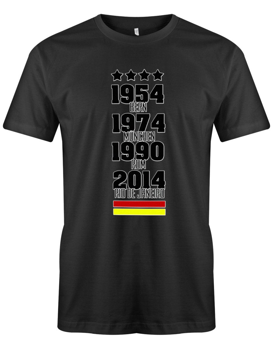 Deutschland WM Siege - 54 74 90 2014 - Herren T-Shirt - T-Shirt bedrucken mit lustigen Sprüchen bei - myShirtStore