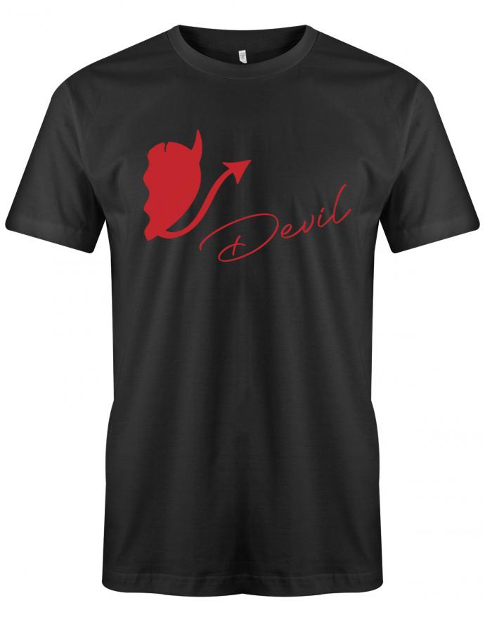 Devil Angel - Teufel Engel - Couple Partner - Herren T-Shirt - T-Shirt bedrucken mit lustigen Sprüchen bei - myShirtStore