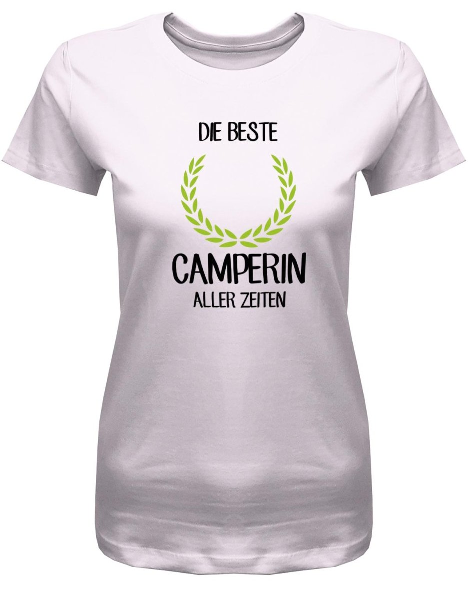 Die beste Camperin aller Zeiten - Camping - Damen T-Shirt - T-Shirt bedrucken mit lustigen Sprüchen bei - myShirtStore