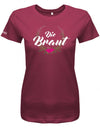 Die Braut Blume Flower - Junggesellinnenabschied - Damen T-Shirt - T-Shirt bedrucken mit lustigen Sprüchen bei - myShirtStore