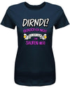 Dirndl ? Brauch ich nicht ich bin nur zum saufen hier - Oktober - Volksfest - Damen T-Shirt - T-Shirt bedrucken mit lustigen Sprüchen bei - myShirtStore