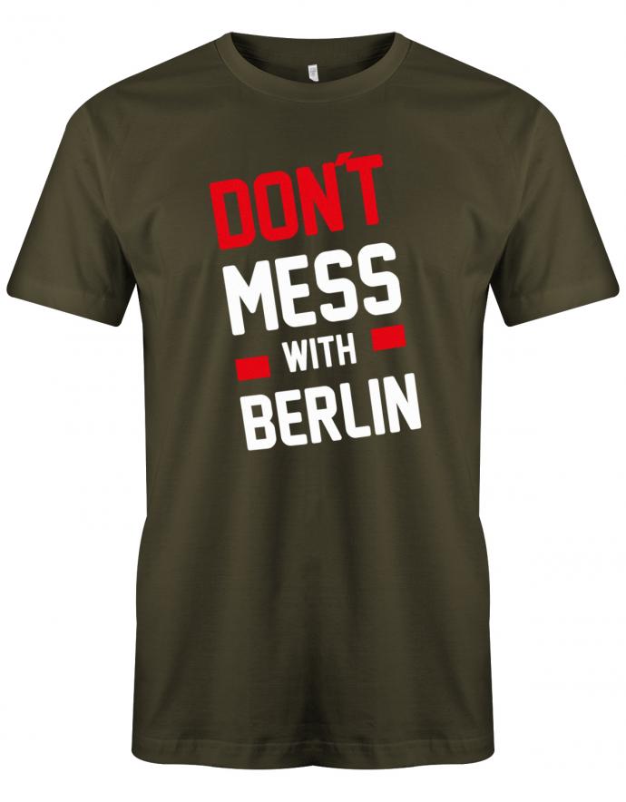 Don´t Mess With Berlin oder Wunschstadt Herren T-Shirt - T-Shirt bedrucken mit lustigen Sprüchen bei - myShirtStore