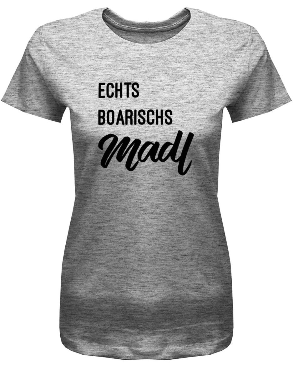 Echts boarischs Madl - Wiesn Trachten Oktoberfest - Damen T-Shirt - T-Shirt bedrucken mit lustigen Sprüchen bei - myShirtStore