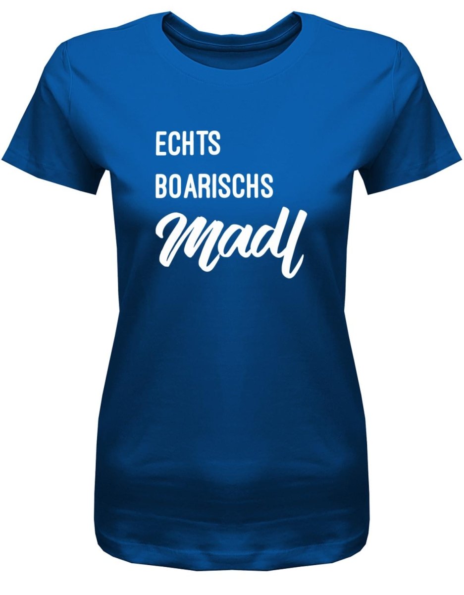 Echts boarischs Madl - Wiesn Trachten Oktoberfest - Damen T-Shirt - T-Shirt bedrucken mit lustigen Sprüchen bei - myShirtStore