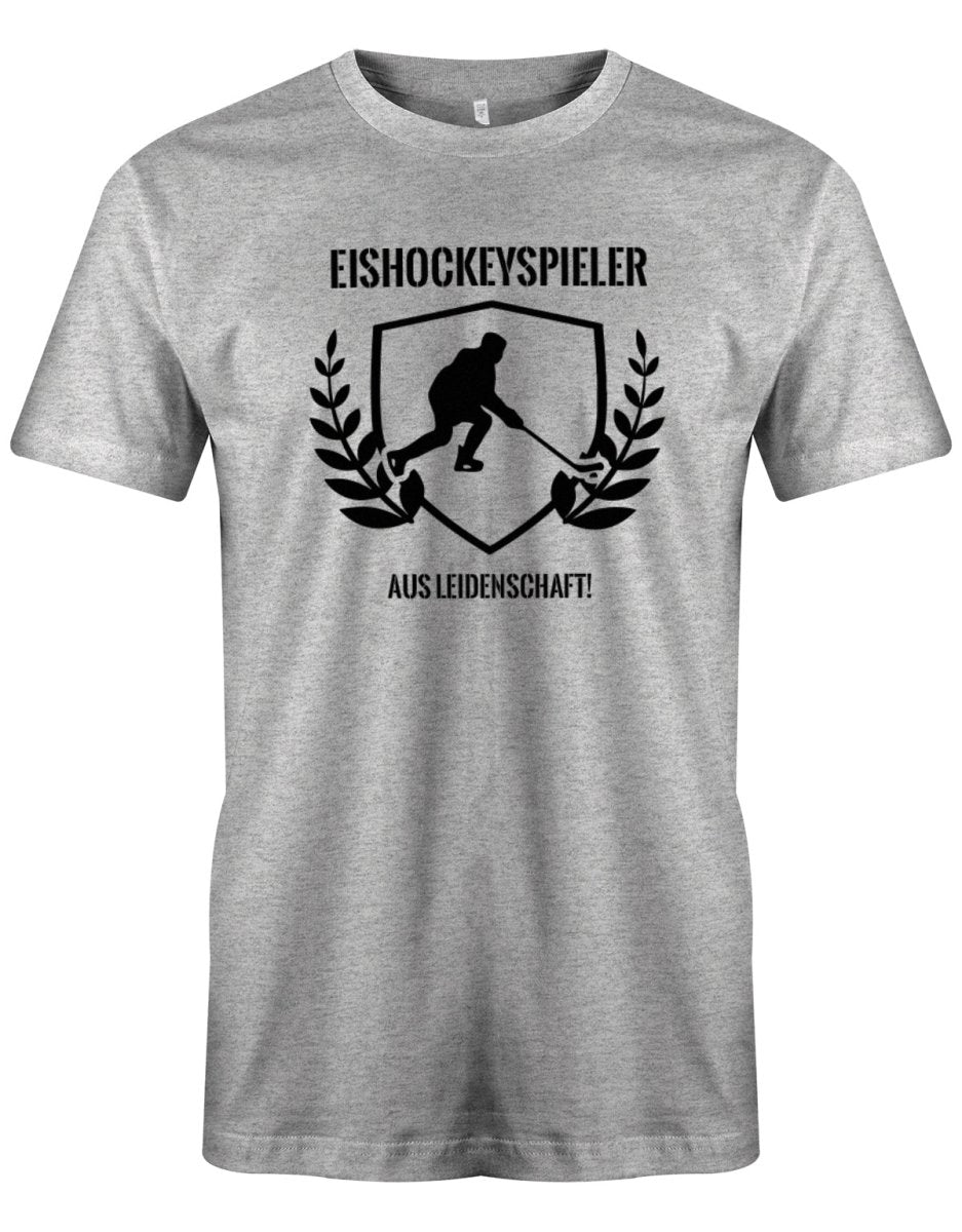 Eishockeyspieler aus Leidenschaft - Herren T-Shirt - T-Shirt bedrucken mit lustigen Sprüchen bei - myShirtStore